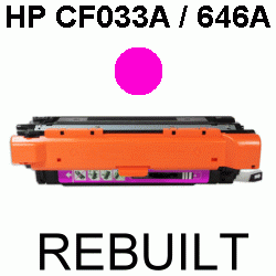 Toner-Patrone rebuilt HP (CF033A/646A) Magenta, Color LaserJet Enterprise CM 4500 Series/CM 4540 F MFP/CM 4540 Fskm MFP/CM 4540 MFP