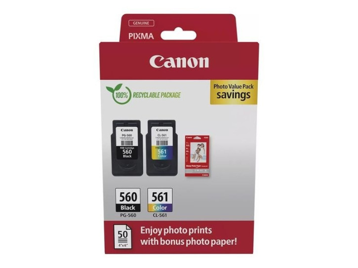 Original Canon Value Pack (PG560/CL561) Black+Color